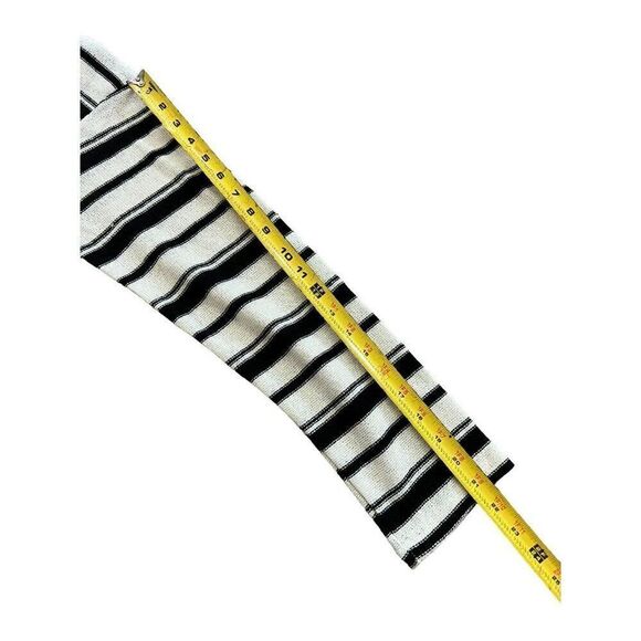 Zara Womens Rustic Sweater M Black White Knit Striped Pullover 2298/651 NWT - Picture 11 of 11